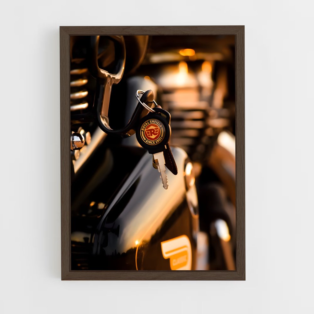 Poster Clé de Moteur – affiche Royal Enfield (vue 5)